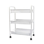 Organizador Con Canastas y Ruedas Blanco