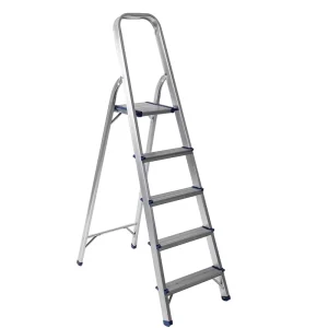 1 43434 ESCALERA PEGABLE EN ALUMINIO DE 5 PASOS