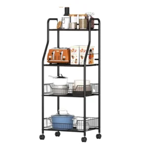 Organizador desarmable de 4 niveles con ruedas